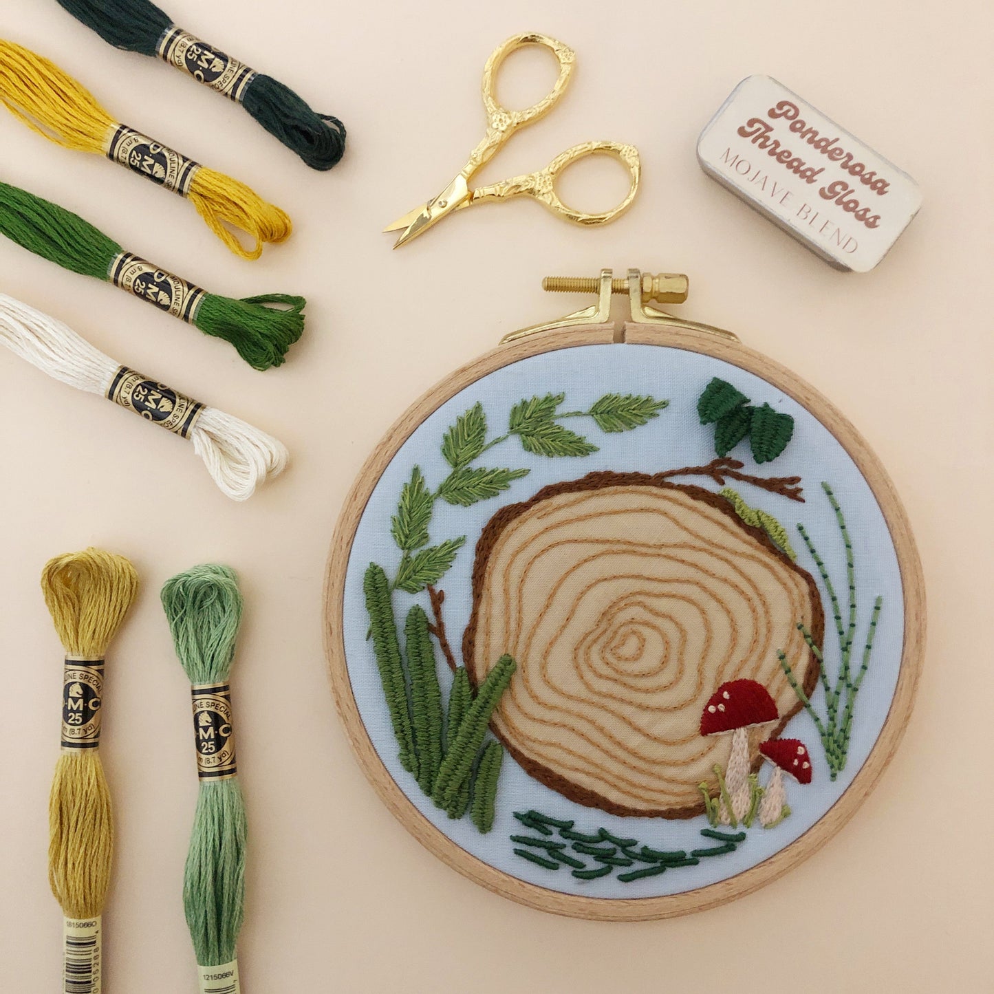 3D Woodland - Advanced Hand Embroidery DIY Craft Kit