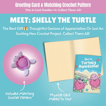 Just Because Card & Turtle Crochet Pattern