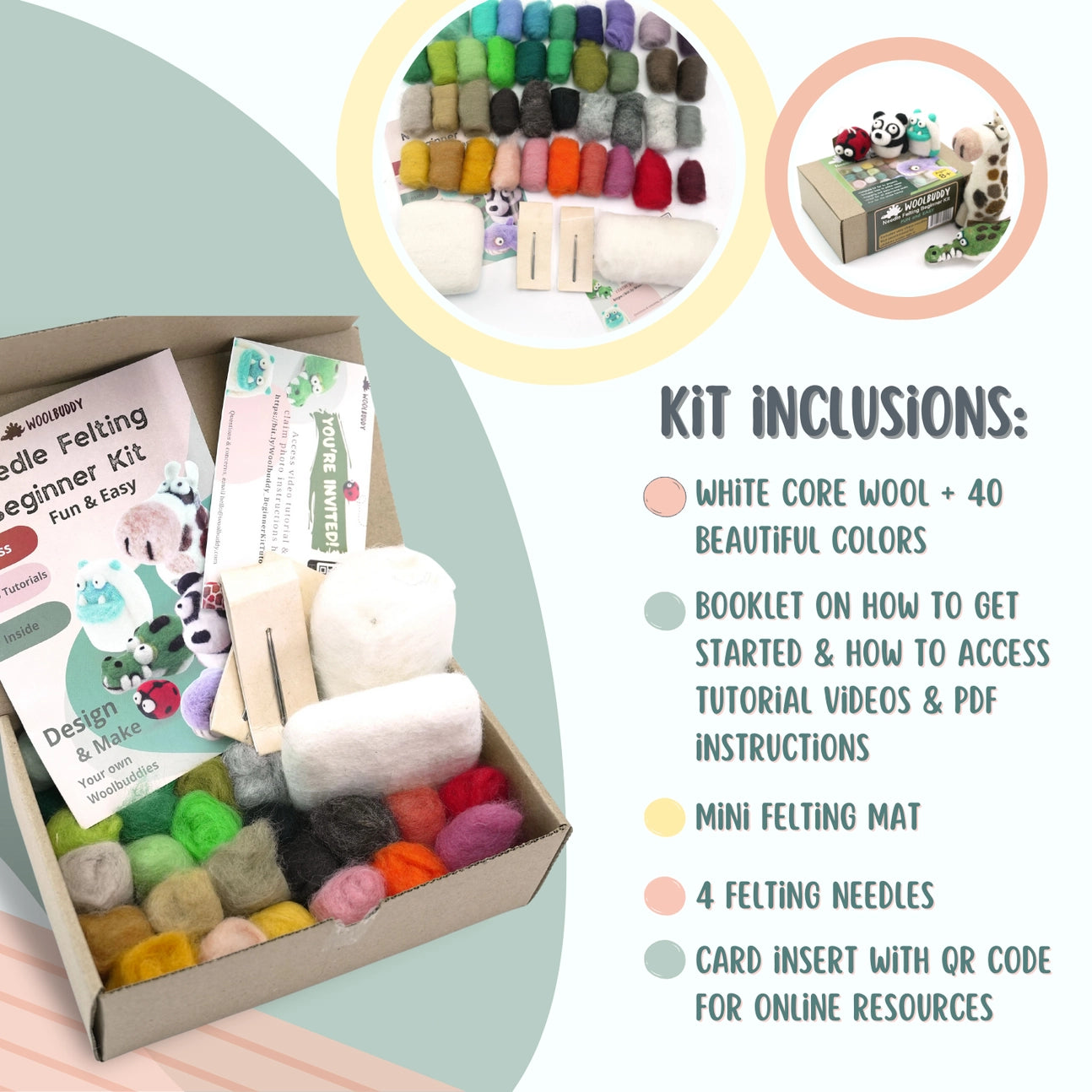 Needle Felting Beginner Kit