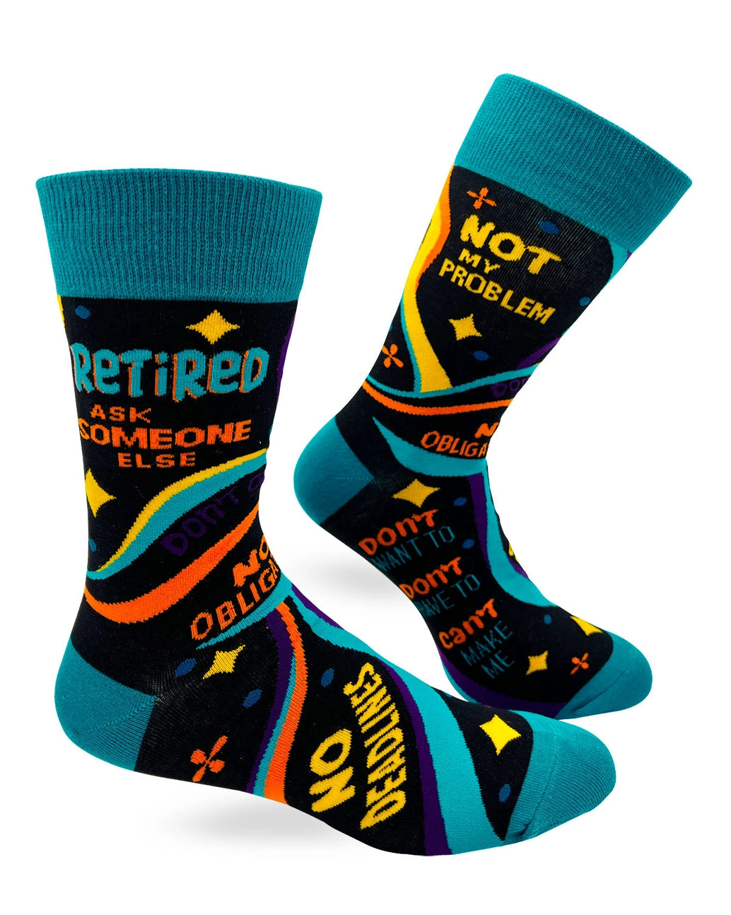 Fabdaz Men's Novelty Crew Socks