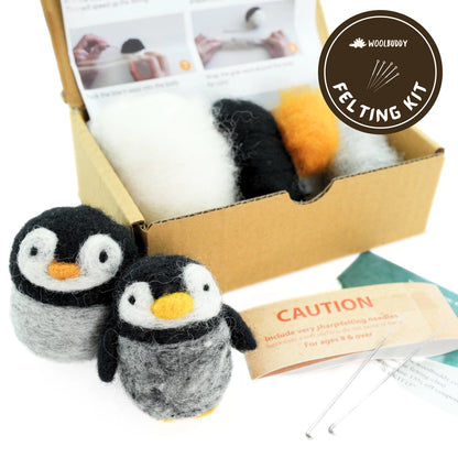 Needle Felting Penguin Kit