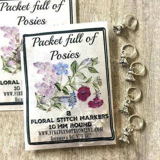 Packet Full of Posies, Flower Stitch Marker Pack