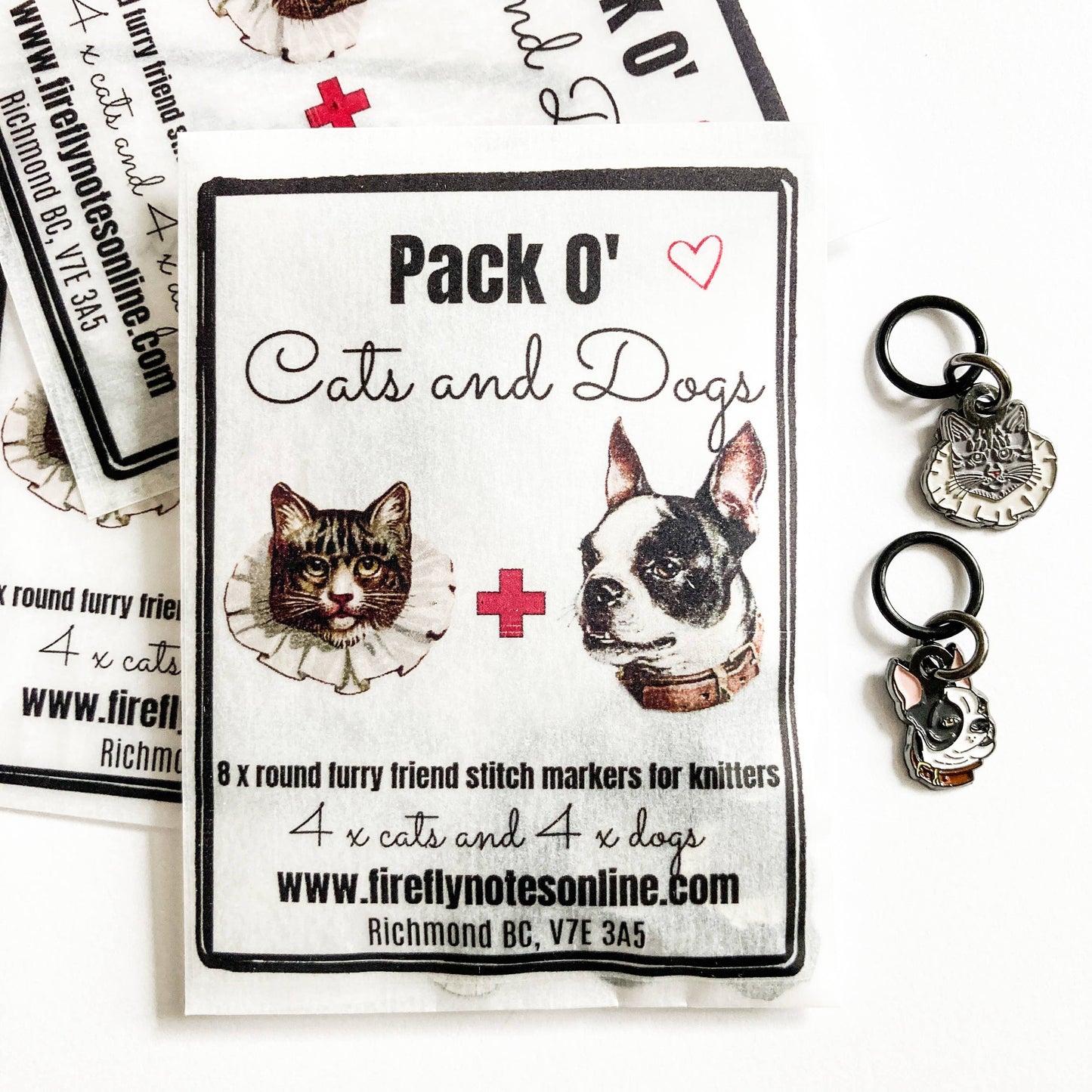 Dogs and Cats Stitch Marker Pack